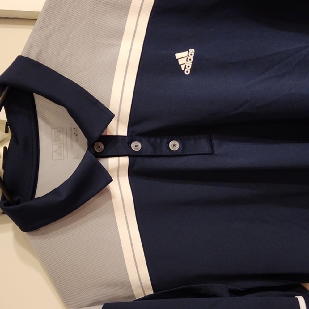 Adidas short sleeve collared polo shirt